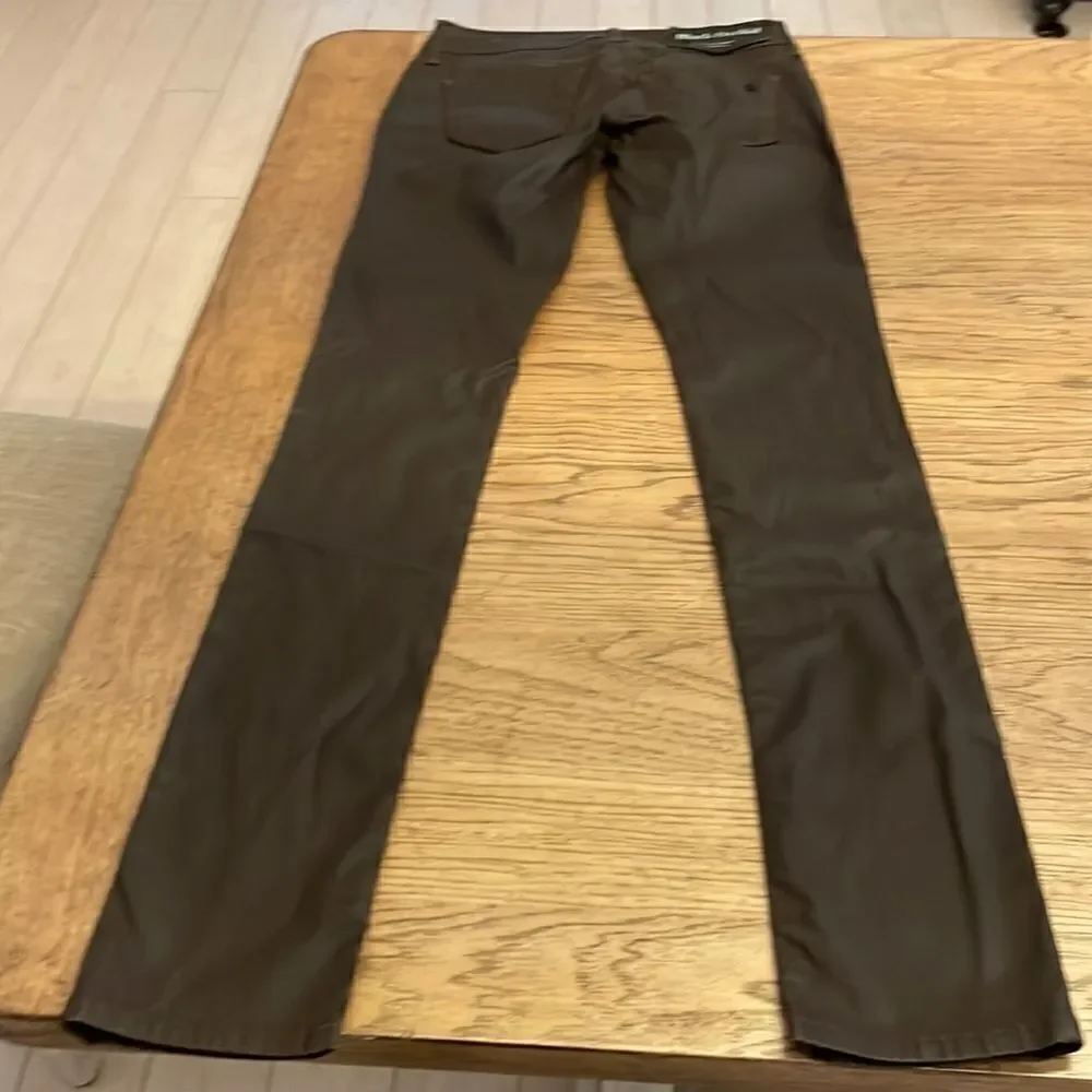 BLACK ORCHID BROWN VEGAN STRETCH LEATHER SKINNY LEG.  NEW - Picture 13 of 14